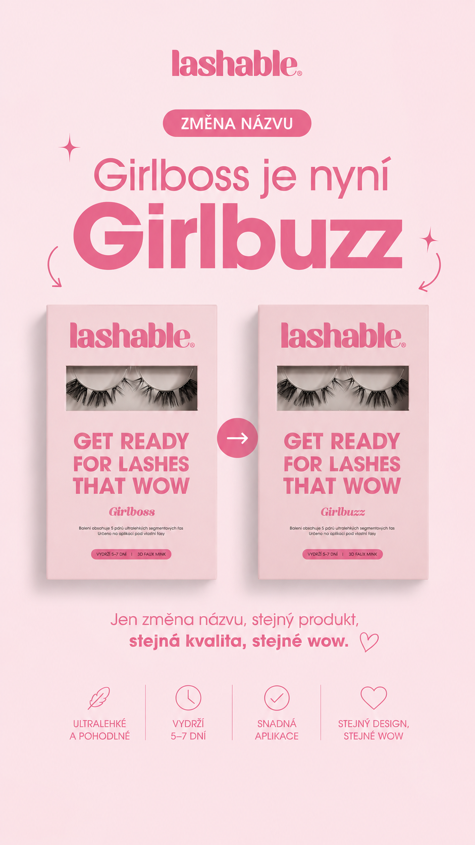 Lashable GIRLBUZZ startovací sada (6-15mm) - Lashable